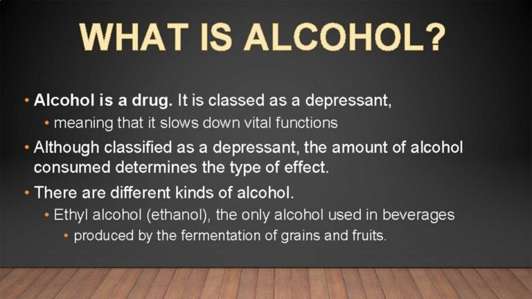 What Is Alcohol Classed As florida