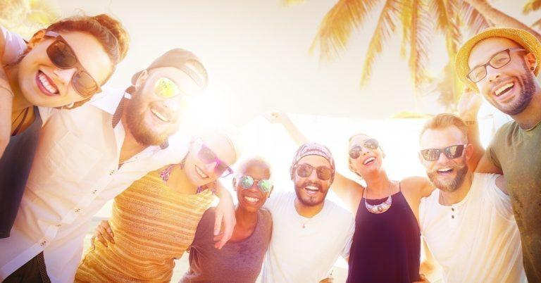 South Florida leading the way in Addiction Treatment-group of people on the beach in the sun