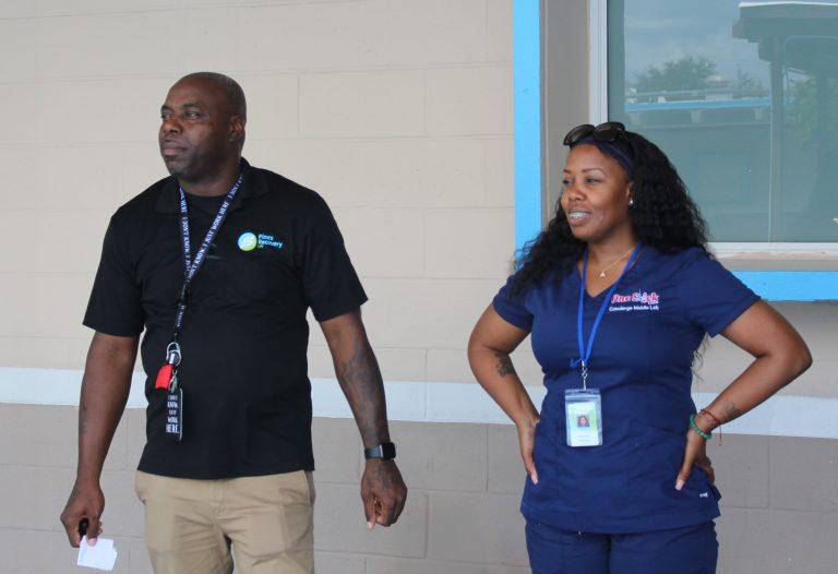 Two Pines Recovery Life staff members at the facility