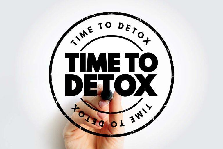 A graphic that says "Time to Detox"